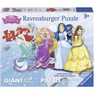 Ravensburger - Casse-tête de plancher - Disney Princesses 24 pièces